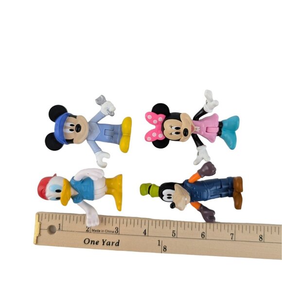 Disney Mickey Mouse Clubhouse Action Figure Toy Donald Goofy Minnie Cake Toppers - Picture 6 of 6
